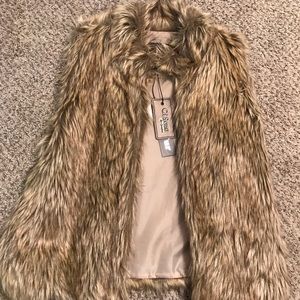 Faux fur vest